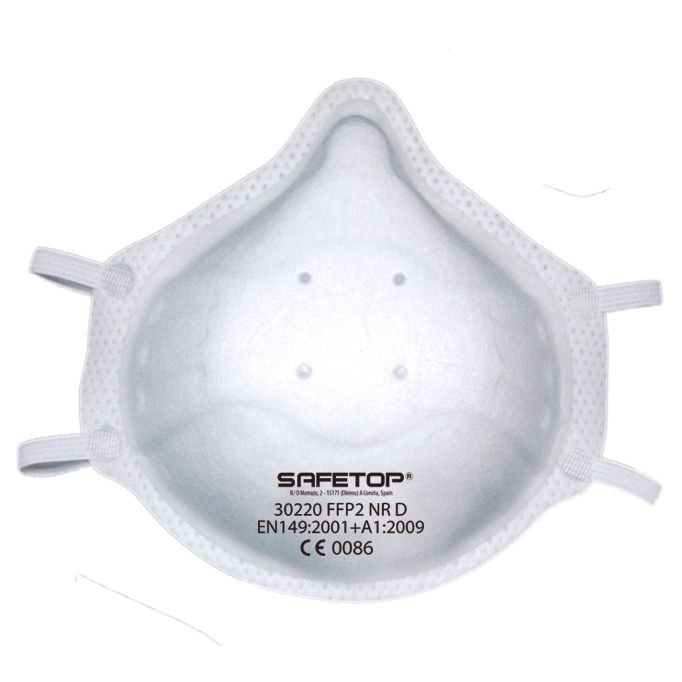 FFP2 NR D, mascarilla preformada con pieza de espuma