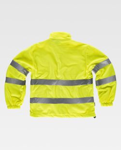 Fleece AV-Reißverschluss, 2 Bänder an Brust, Rücken und Ärmeln EN ISO 20471: 2013 Yellow AV