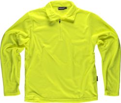 Forro polar básico cierre media cremallera 160gr Amarillo