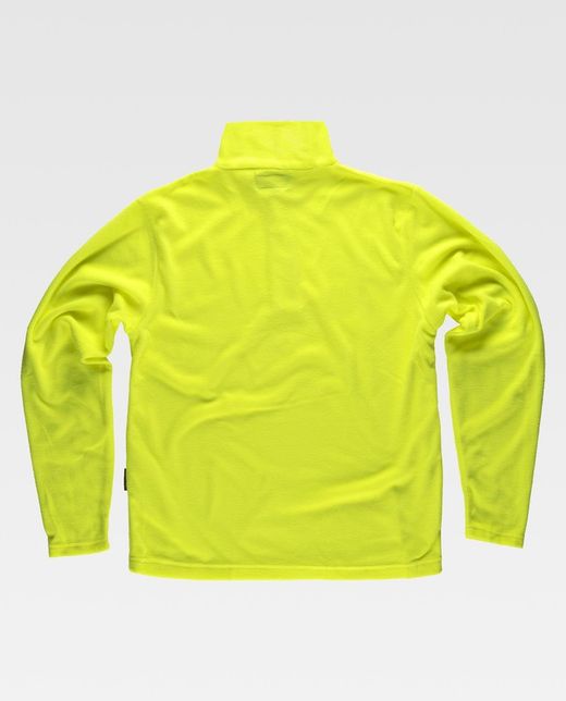 Forro polar básico cierre media cremallera 160gr Amarillo