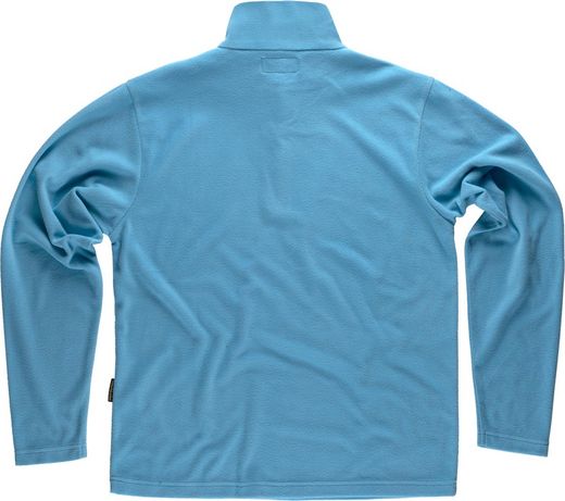 Basic Fleecefutter mit halbem Reißverschluss 160gr Hellblau