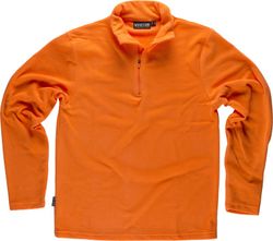 Forro polar básico cierre media cremallera 160gr Naranja