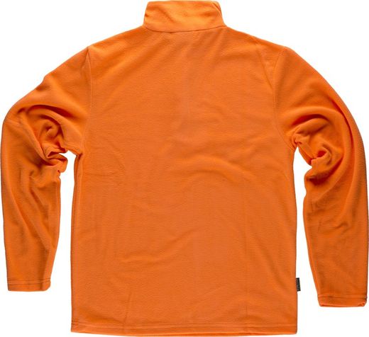 Grundlegendes Fleecefutter mit 160gr Orange AV mit halbem Reißverschluss