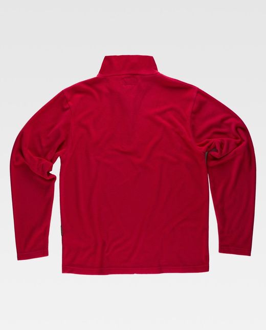Grundlegendes Fleecefutter mit halbem Reißverschluss 160gr Rot