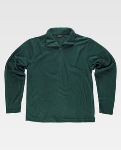 Grundlegendes Fleecefutter mit halbem Reißverschluss 160gr Grün