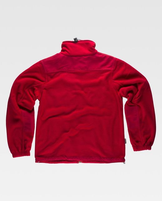 Fleece mit Reißverschluss und Schulter- und Ellbogenverstärkungen Maroon