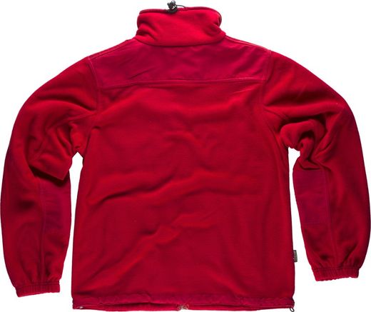 Fleece mit Reißverschluss und Schulter- und Ellbogenverstärkungen Maroon
