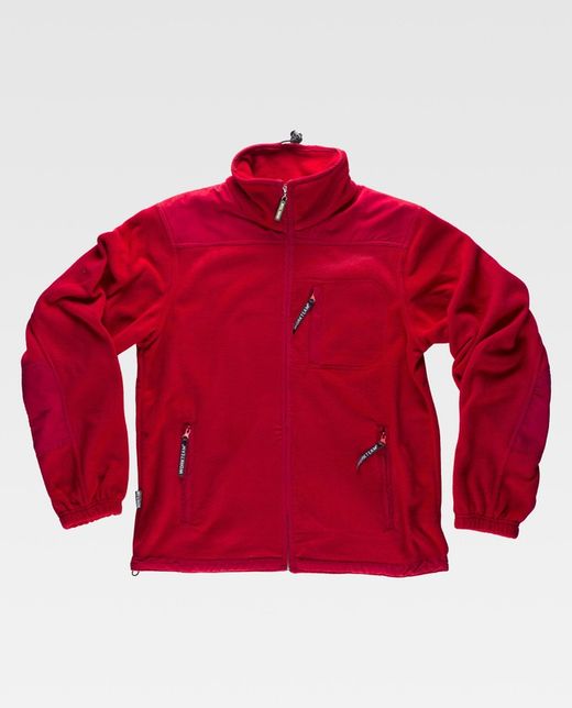 Fleece mit Reißverschluss und Schulter- und Ellbogenverstärkungen Maroon