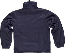 Fleece mit Reißverschluss und Verstärkungen an Schultern und Ellbogen Navy