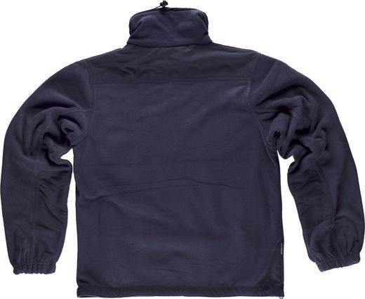 Fleece mit Reißverschluss und Verstärkungen an Schultern und Ellbogen Navy