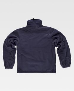Fleece mit Reißverschluss und Verstärkungen an Schultern und Ellbogen Navy