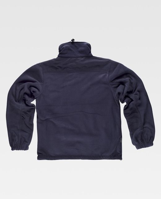 Fleece mit Reißverschluss und Verstärkungen an Schultern und Ellbogen Navy
