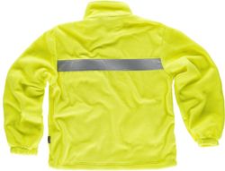 Fleece mit Reißverschluss und reflektierenden Bändern AV Yellow