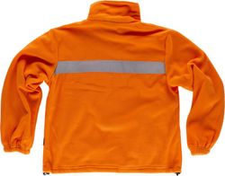 Fleece mit Reißverschluss und reflektierenden Bändern Orange AV