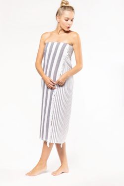 Gestreifte Fouta mit Fransen