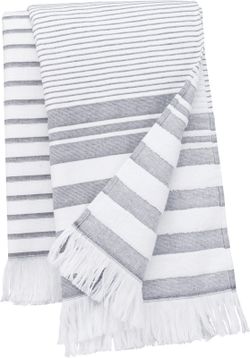 Gestreifte Fouta mit Fransen