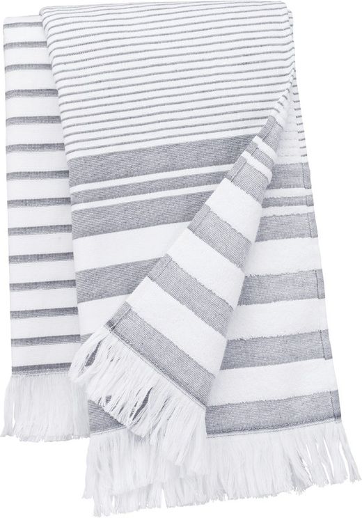 Gestreifte Fouta mit Fransen