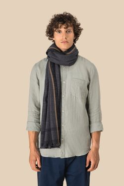 Fular a cuadros unisex