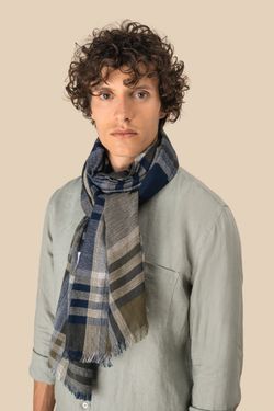 Fular a rayas y cuadros unisex