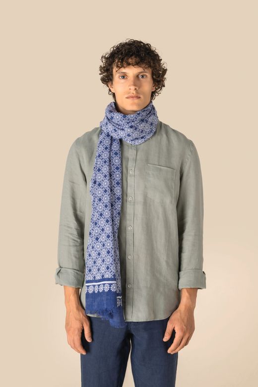 Unisex-Schal mit Blumenmuster