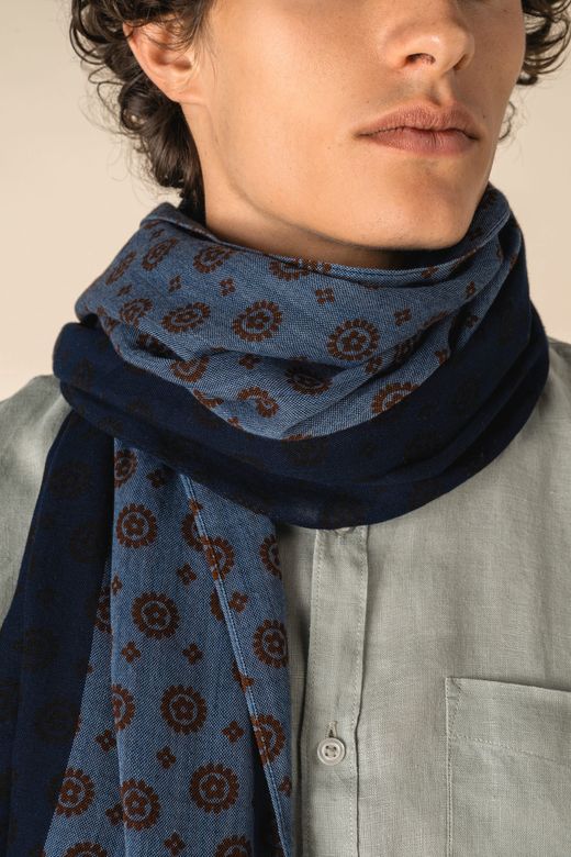Unisex-Schal mit Blumenmuster