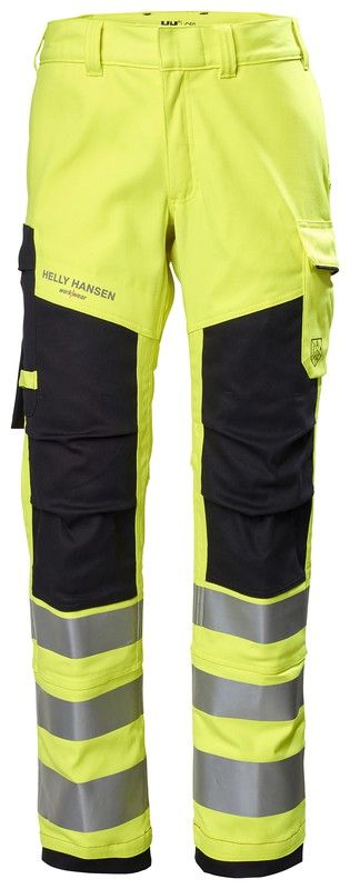 Pantalon de travail Fyre Cl 2 Helly Hansen haute visibilité jaune/ébène