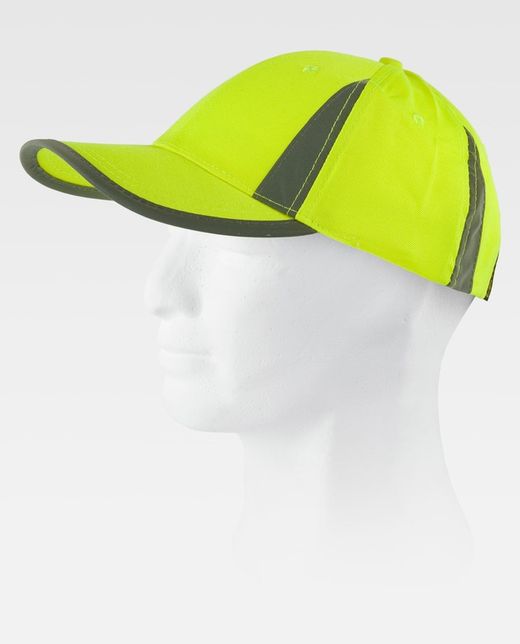 Verstellbare Kappe mit hoher Sichtbarkeit, reflektierendes Spike-Design Gelb AV