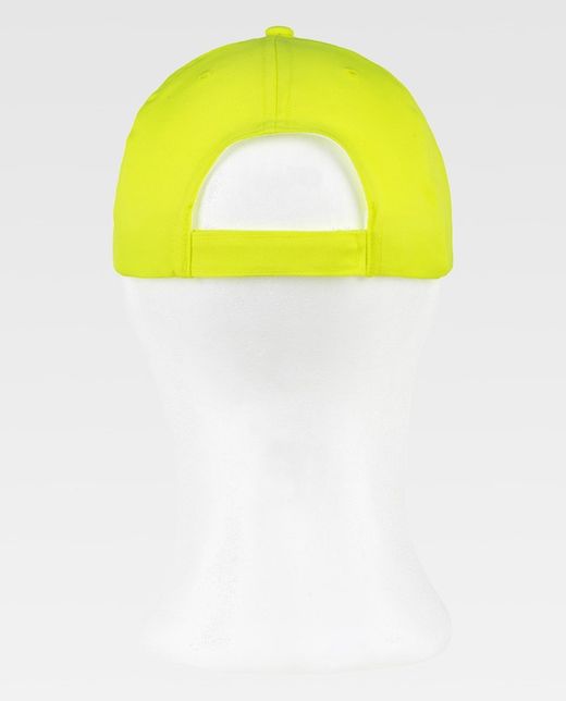 Gorra 100% Poliéster Amarillo / Negro