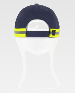 Gorra con cinta reflectante-fluorescente