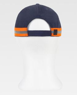 Gorra con cinta reflectante-fluorescente