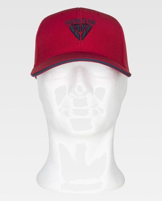 Gorra con logo combinado tridimensional bordado en frontal