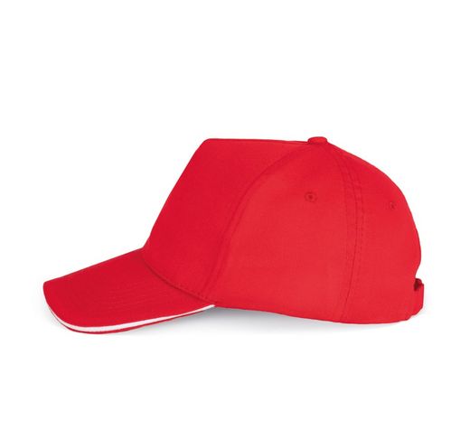 GORRA CON SANDWICH CONTRASTADO 5 PANELES