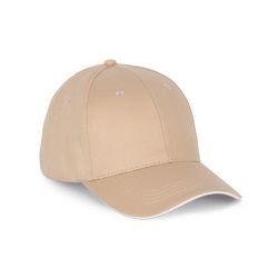 Cappellino con visiera sandwich a contrasto - 6 pannelli