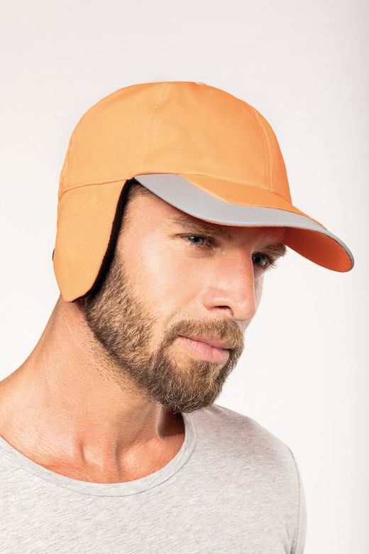 FLUORESCENT WINTER CAP 6 PANELS