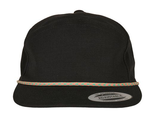 Gorra de jockey con trenza de colores
