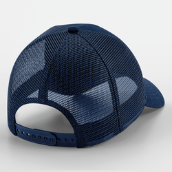 Cappellino in rete con parte posteriore regolabile e patch staccabile