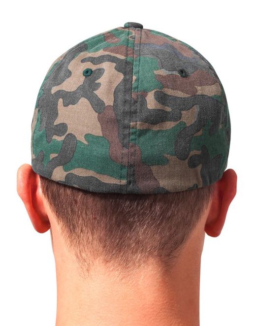 Gorra lavada Flexfit de camuflaje