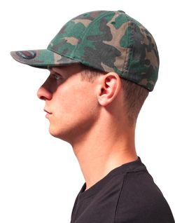 Gorra lavada Flexfit de camuflaje
