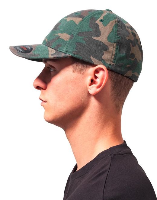 Gorra lavada Flexfit de camuflaje
