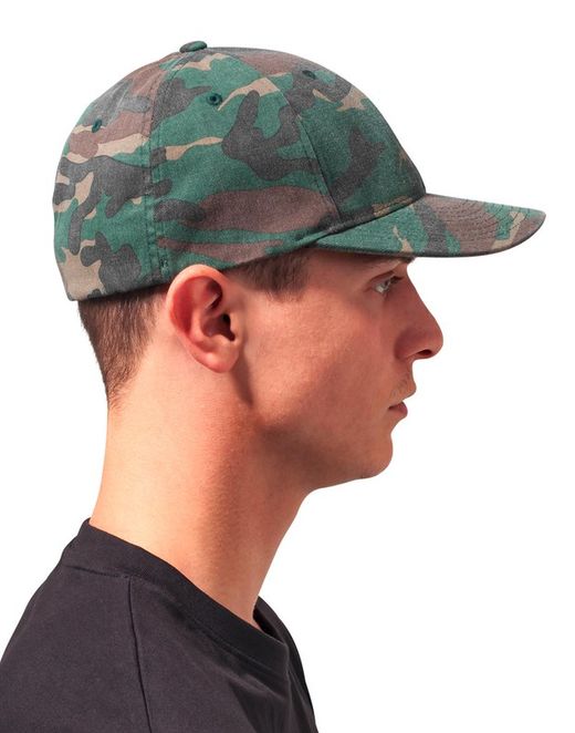 Gorra lavada Flexfit de camuflaje