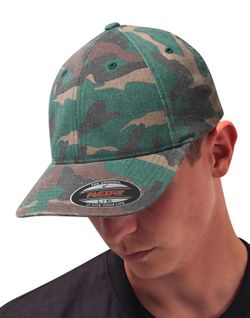 Gorra lavada Flexfit de camuflaje
