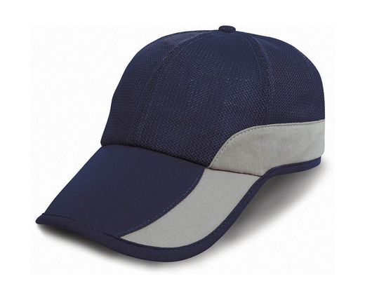 Gorra rejilla con bolsillo bajo visera