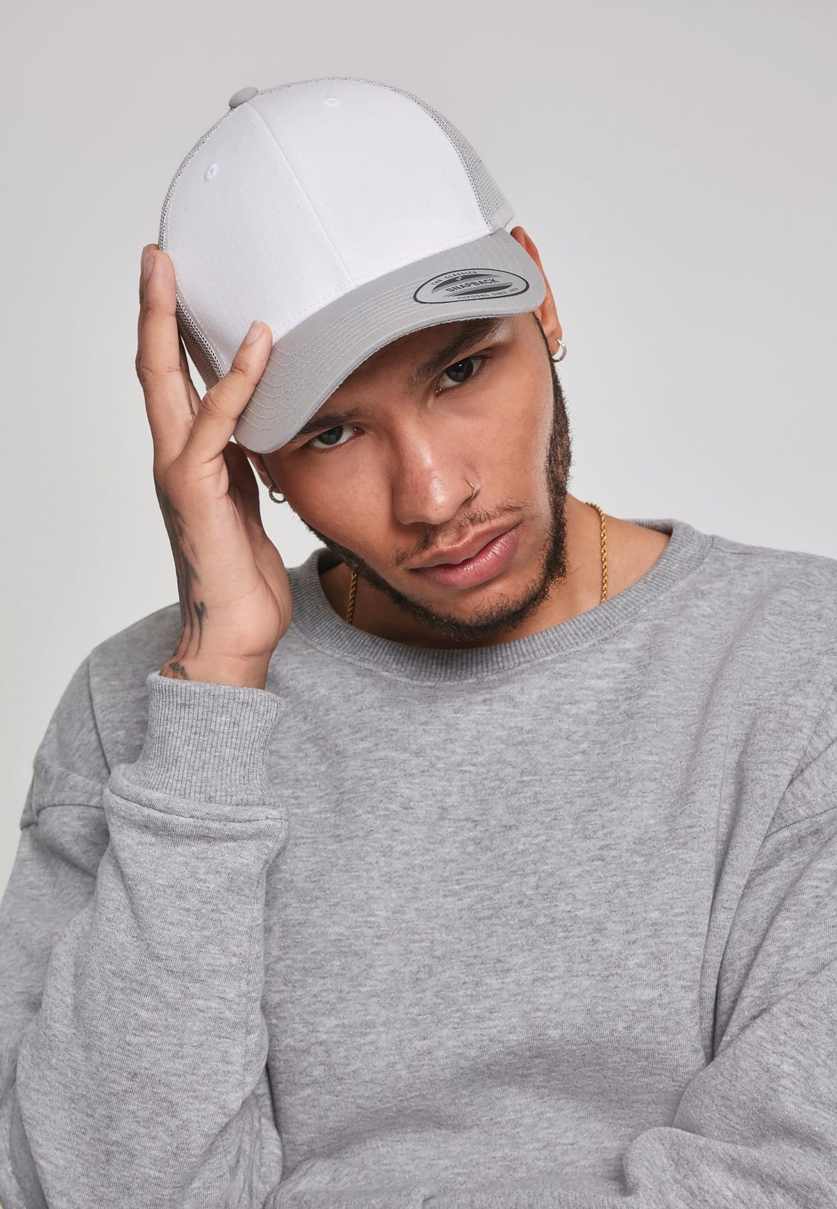 Gorra Retro Trucker Colored Front KHAKI / WHITE-One Size