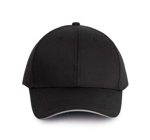 6-Panel-Cap mit Kontrast-Sandwichschirm