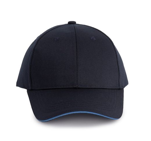 6-Panel-Cap mit Kontrast-Sandwichschirm