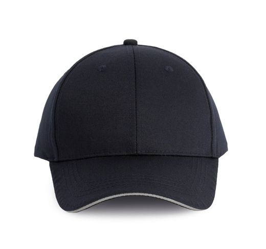 6-Panel-Cap mit Kontrast-Sandwichschirm