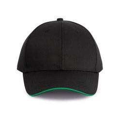 6-Panel-Cap mit Kontrast-Sandwichschirm