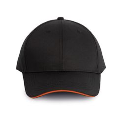 6-Panel-Cap mit Kontrast-Sandwichschirm