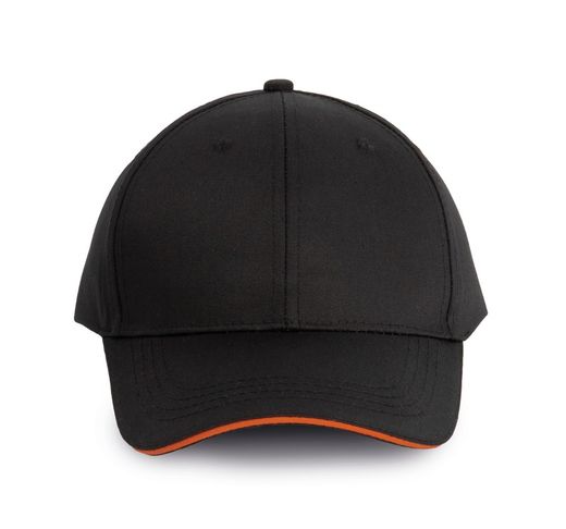 6-Panel-Cap mit Kontrast-Sandwichschirm