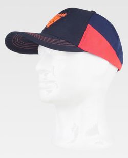Gorra 80% Poliester Marino+Marino Oscuro+Rojo